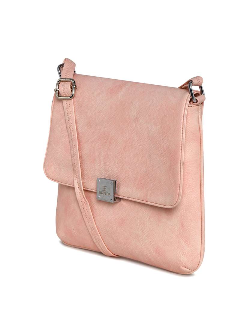 pink leatherette sling bag - 11808296 - Standard Image - 4