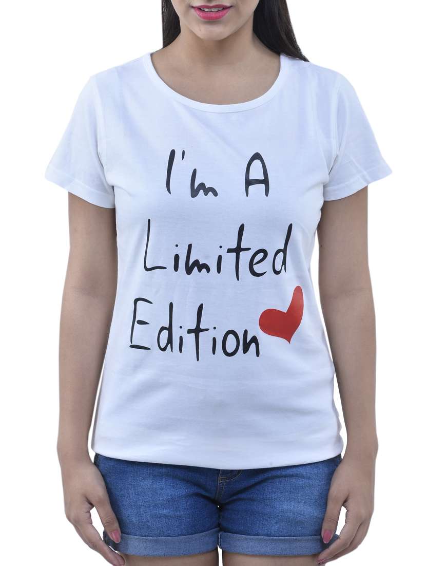 blue cotton printed tee