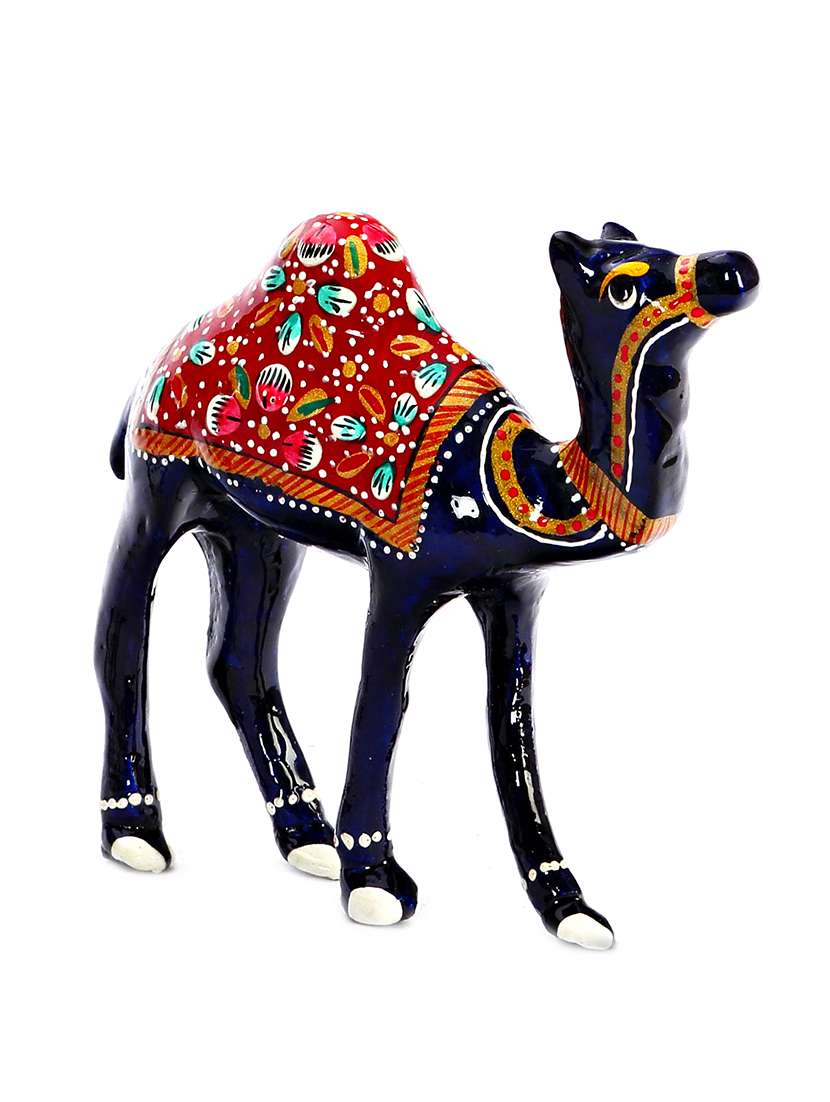 multicolored hand painted metal royal camel 