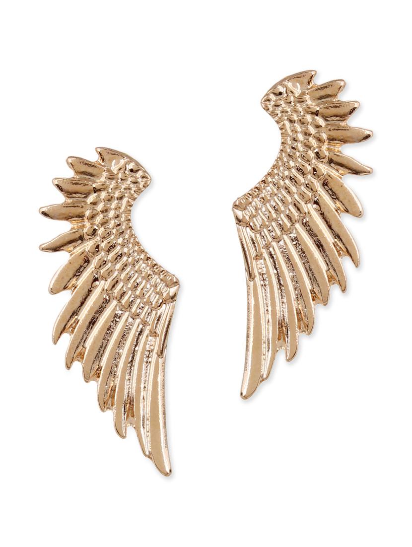 Gold Metal Drop Earring - By