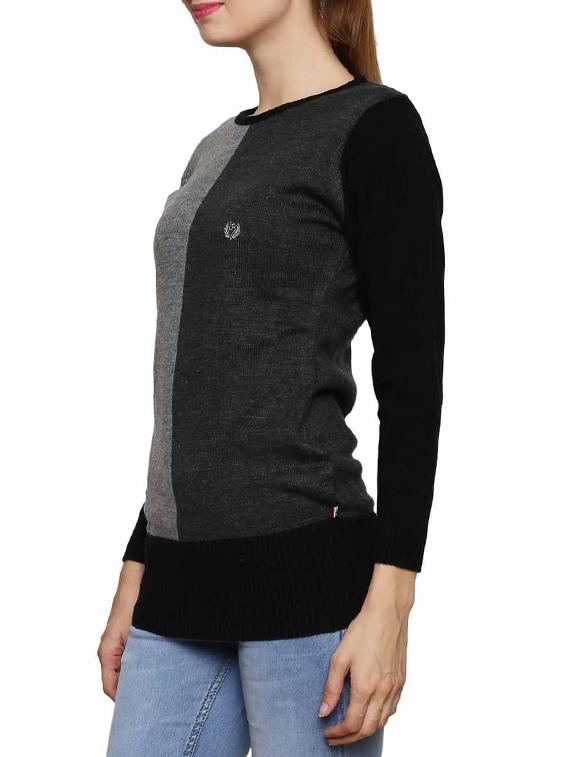 color block acrylic pullover - 11855110 -  Standard Image - 1