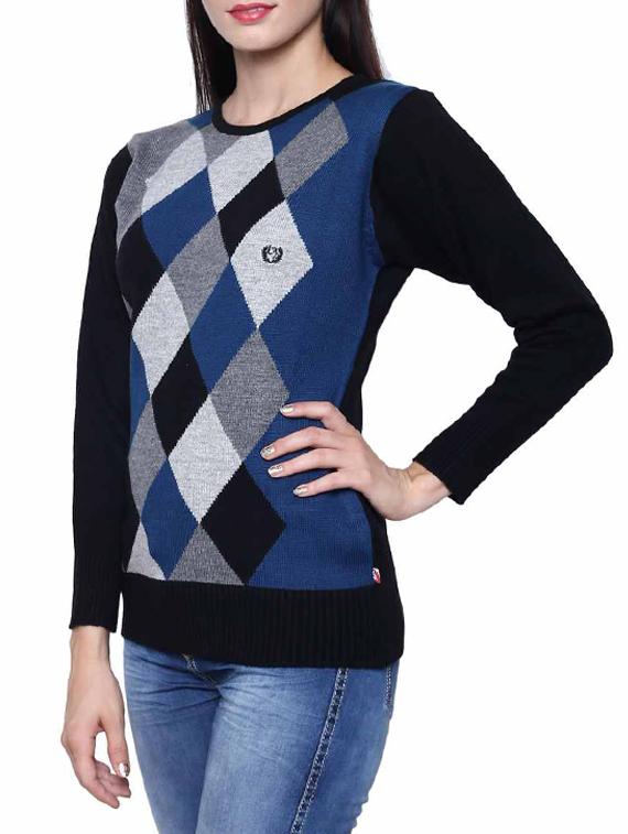 blue acrylic pullover - 11855139 - Standard Image - 1