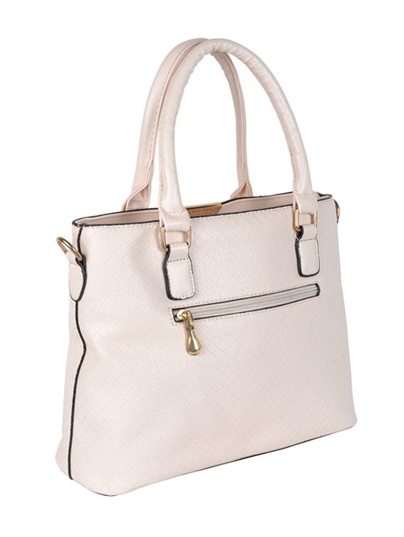 beige leatherette handbag - 11857929 -  Standard Image - 1