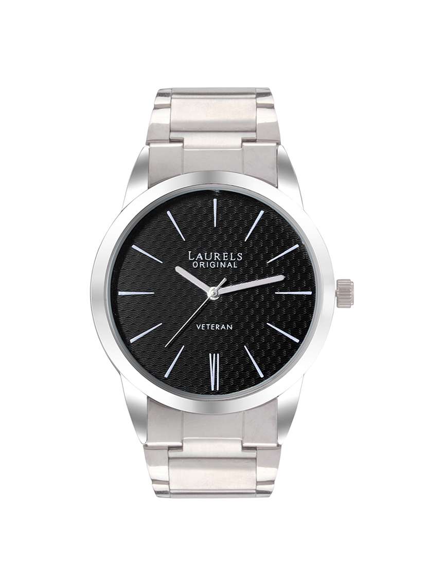 laurels polo 1 analog black dial men's watch - lo-polo-102