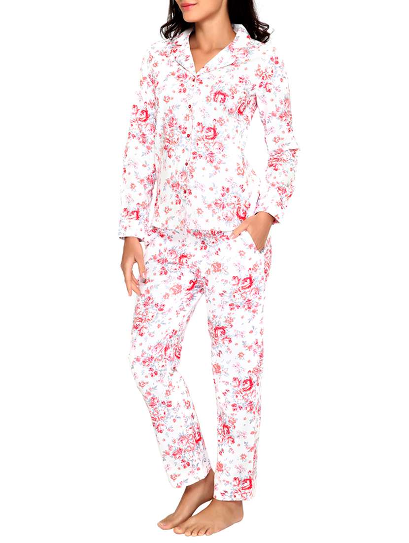 pink fleece nighware set - 11875046 -  Standard Image - 1
