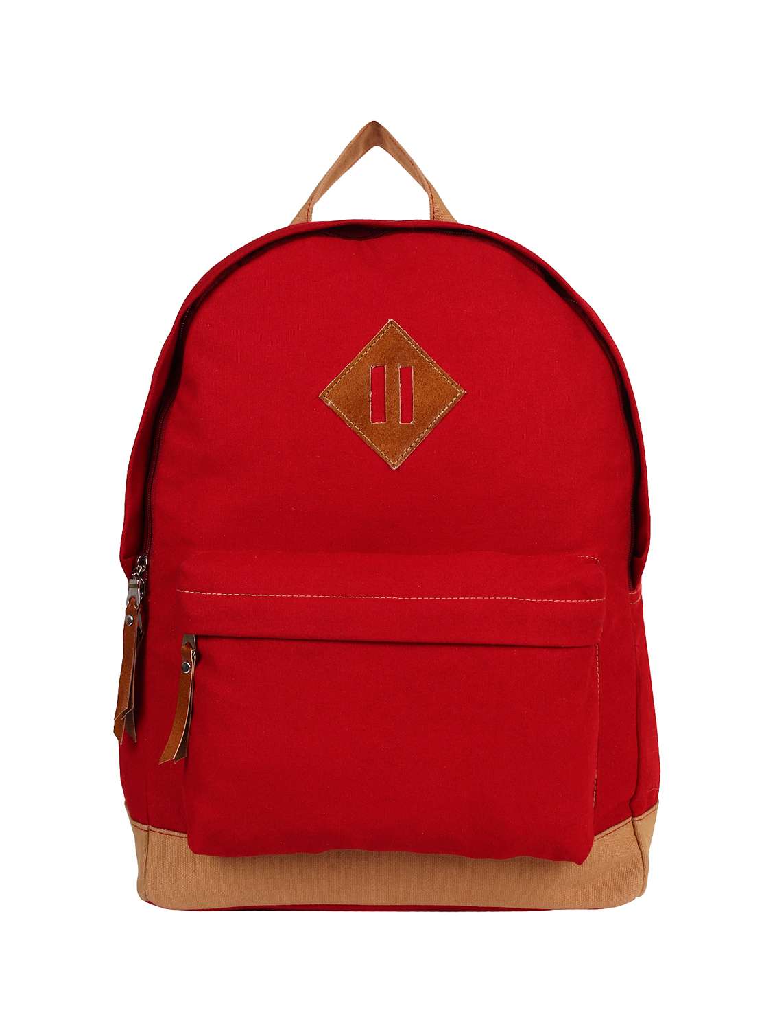 red canvas  backpack