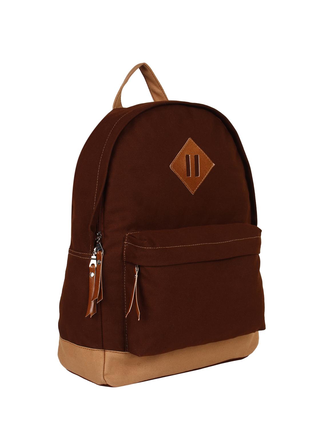 brown canvas backpack - 11875201 - Standard Image - 4