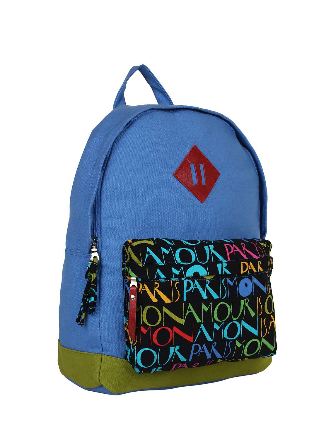 blue canvas  backpack - 11875203 -  Standard Image - 4