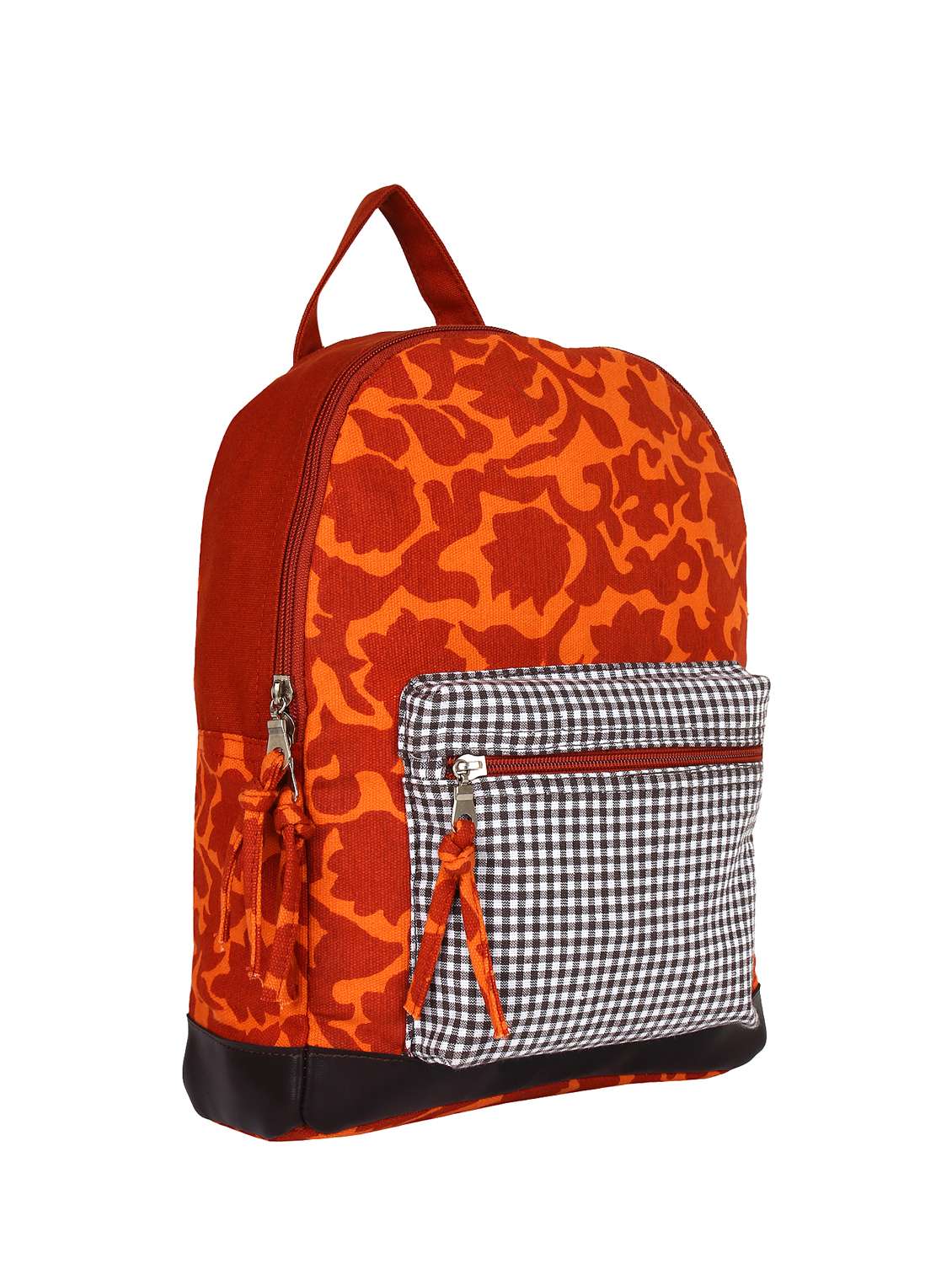 orange canvas fashion backpack - 11875205 - Standard Image - 4