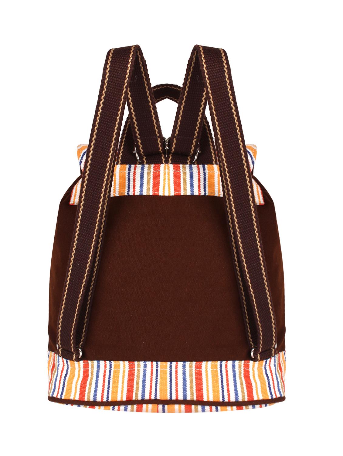brown canvas regular backpack - 11875207 -  Standard Image - 1