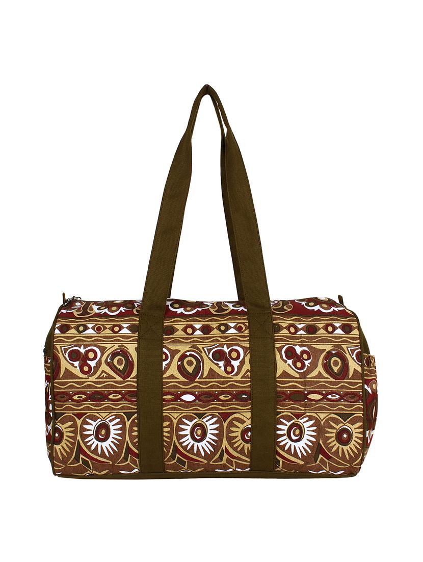 multicolored printed canvas luggage bag - 11875214 -  Standard Image - 1