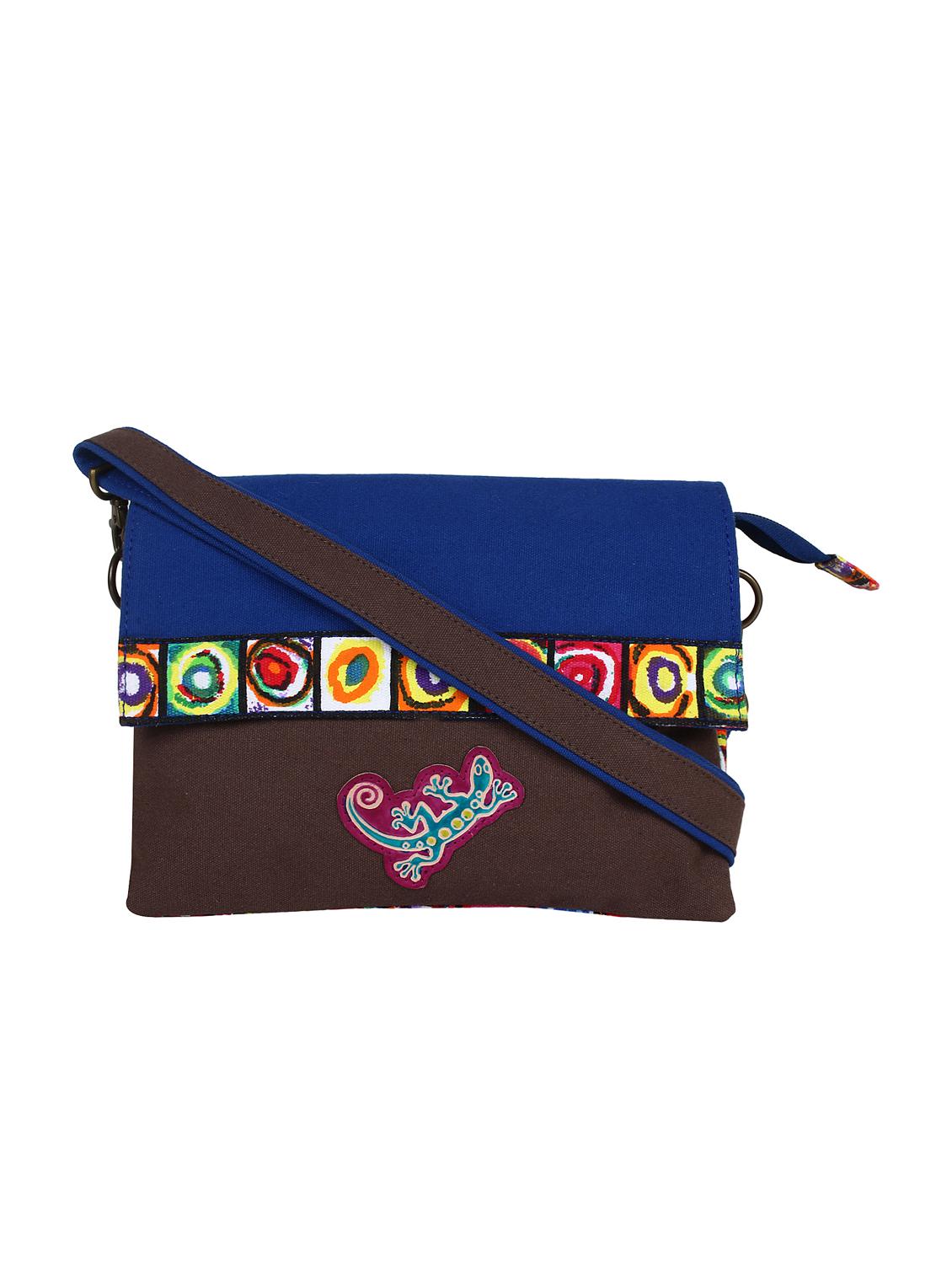 blue printed regular sling bag - 11875219 -  Zoom Image - 0