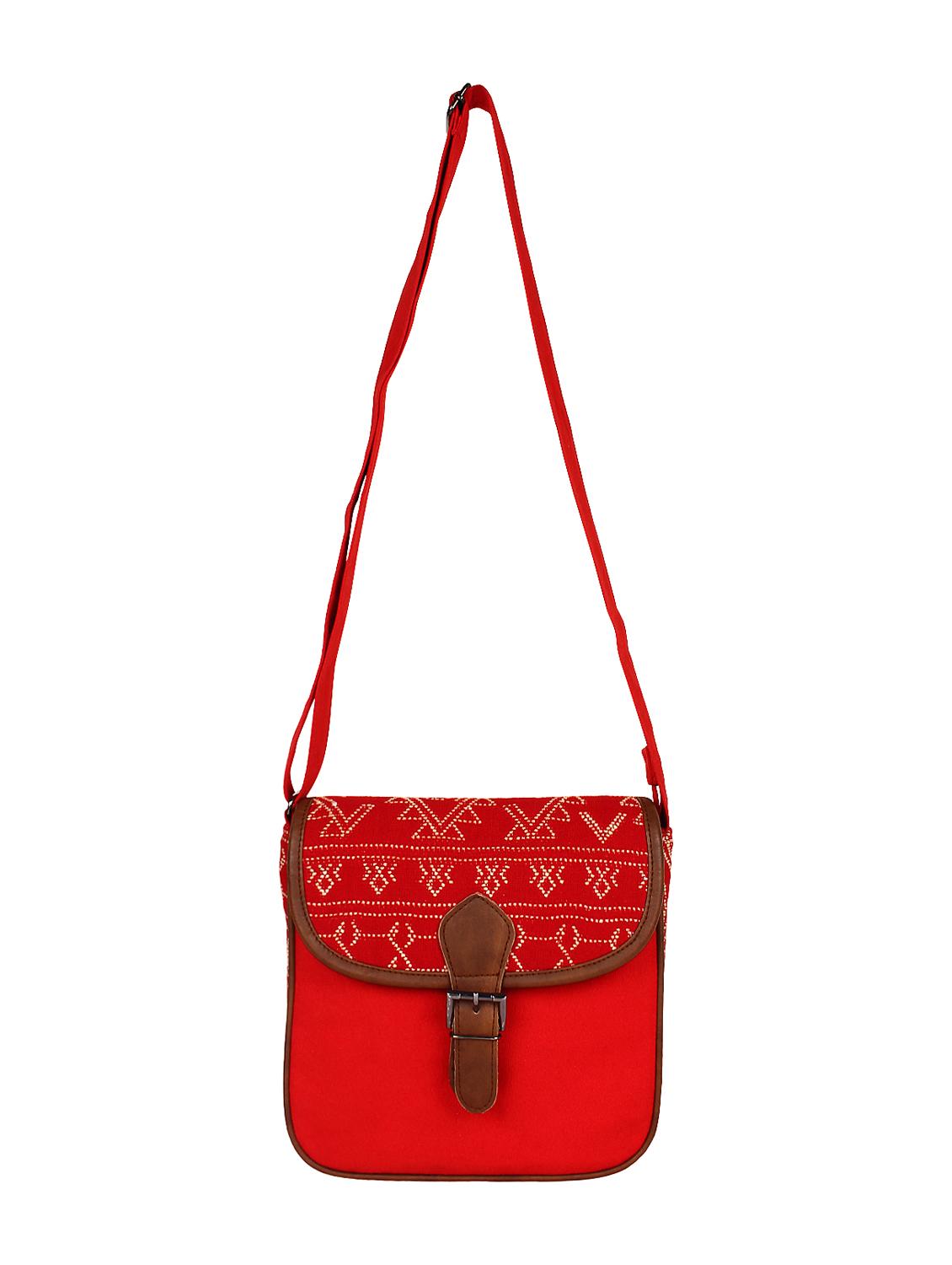 red canvas sling bag - 11875220 - Standard Image - 4