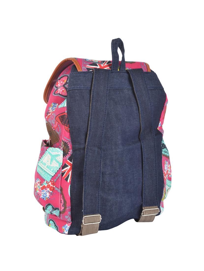 pink canvas backpack - 11899348 - Standard Image - 1
