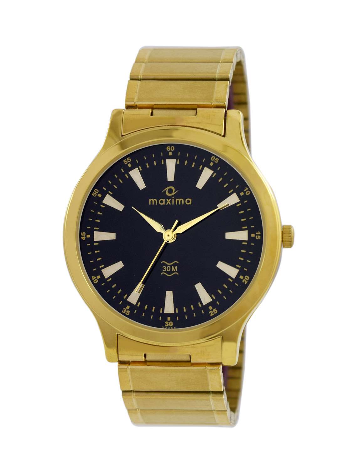 gold stainless steel wrist watch