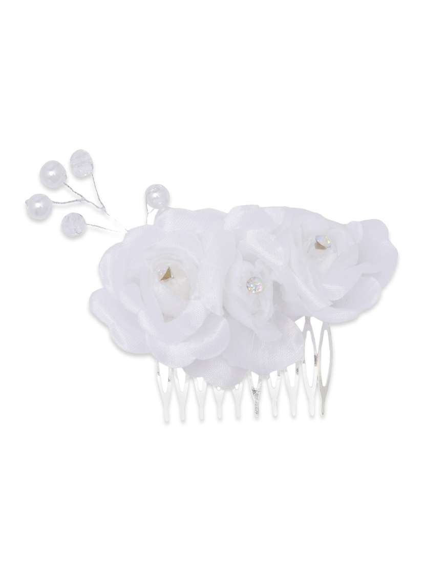 white metal hair back clip