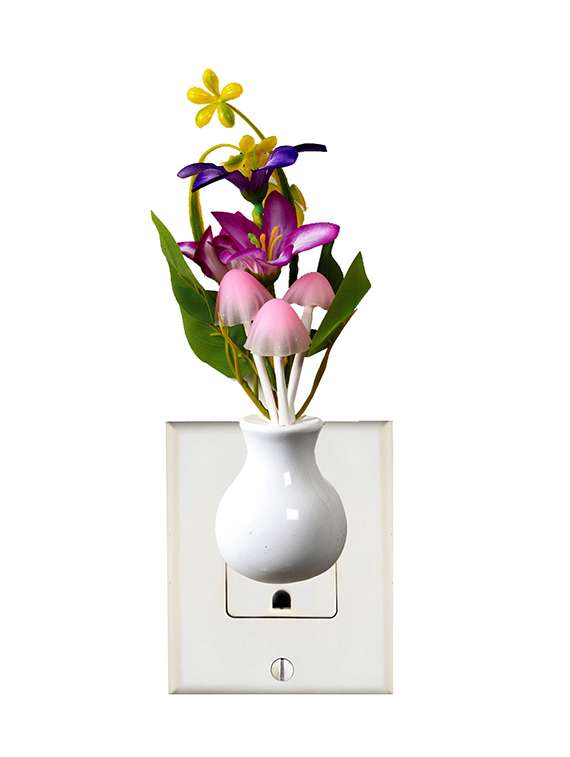 multicolor sweet little floral style night lamp
