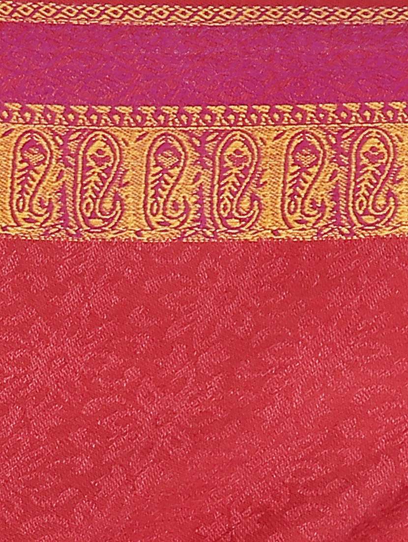 red viscose jacquard shawl - 11912182 -  Standard Image - 1