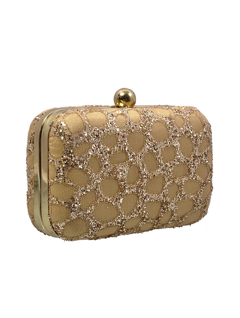 beige cotton clutch - 11912485 - Standard Image - 1