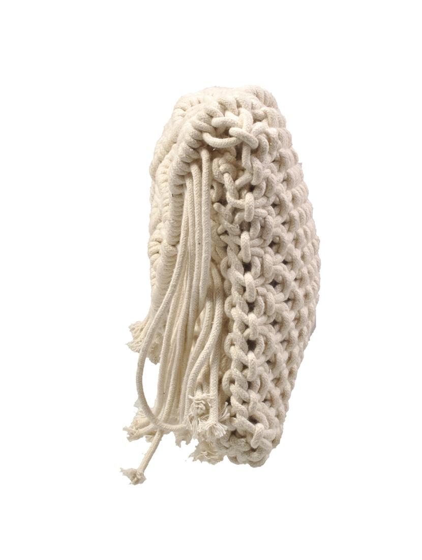 white cotton clutch - 11912490 - Standard Image - 4