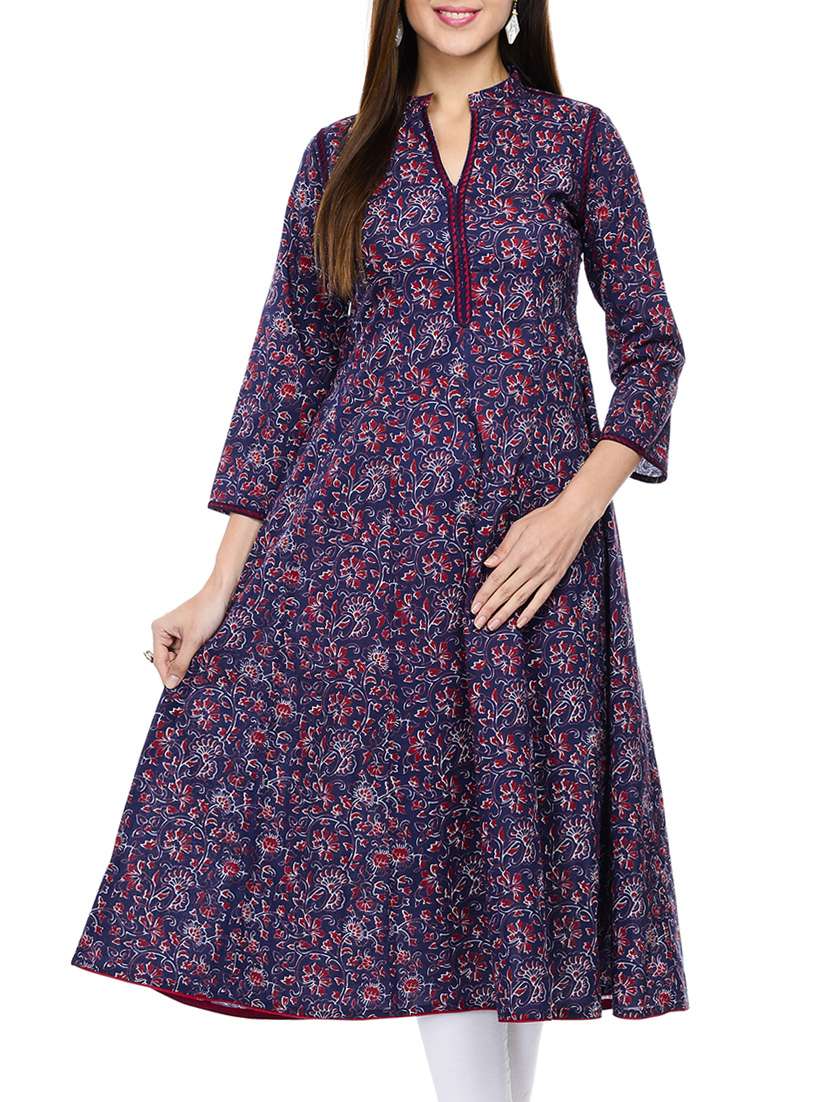 Printed flared Kurta