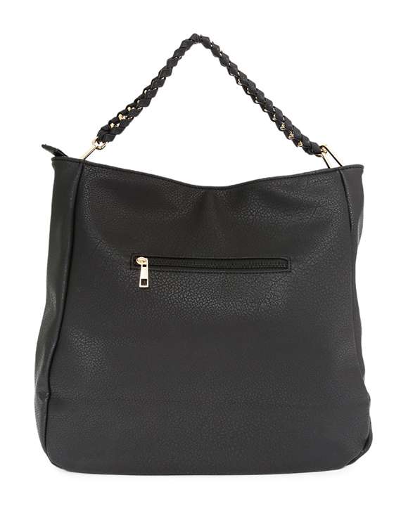 black leatherette handbag - 11921138 - Standard Image - 1