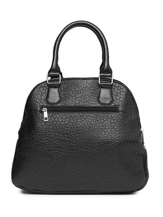 black leatherette textured handbag - 11921150 -  Standard Image - 1