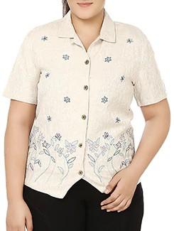 beige linen shirt - 11922920 - Zoom Image - 0