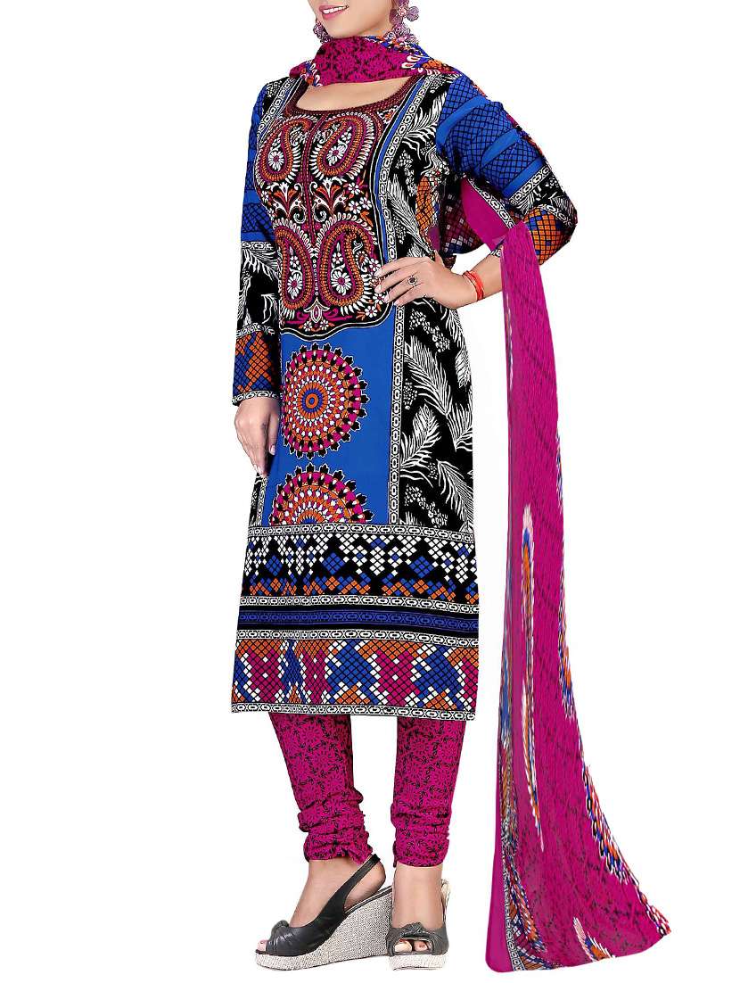 multi crepe unstitched suit