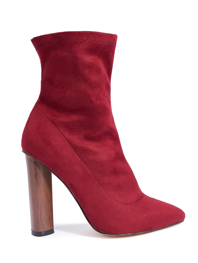 maroon ankle boot - 11946224 -  Standard Image - 1