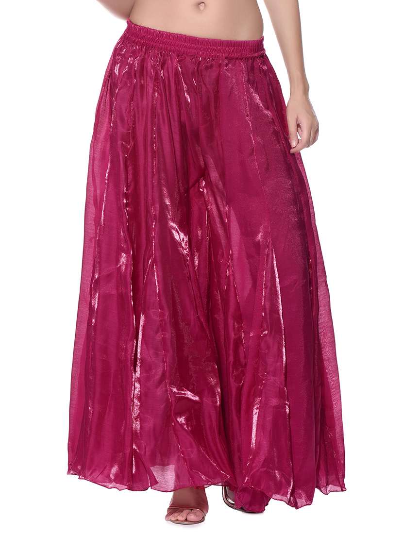 pink pure silk palazzo