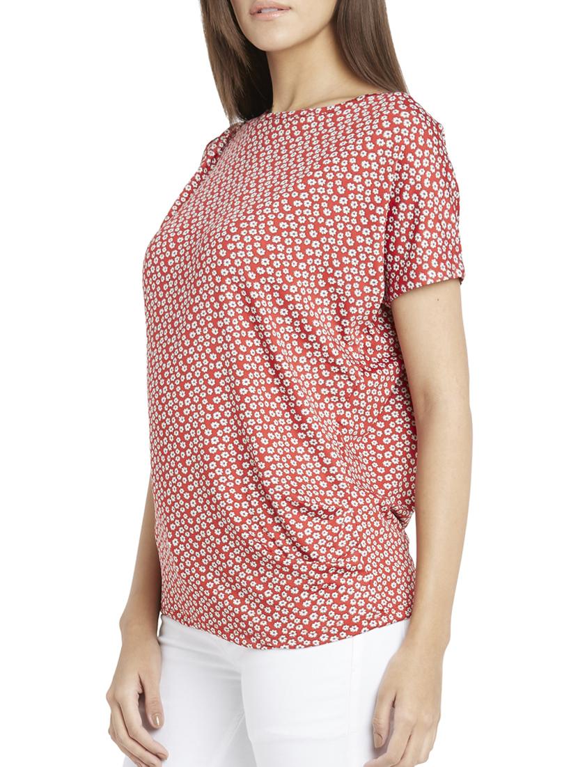 orange floral printed top - 11958419 - Standard Image - 1