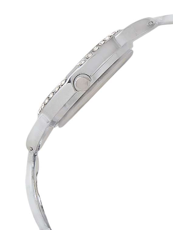 silver studded stainless steel wrist watch - 11960379 -  Standard Image - 1