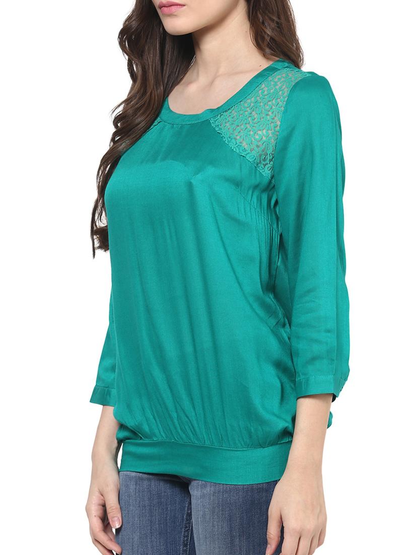 women's straight round neck top - 1204180 - Standard Image - 1