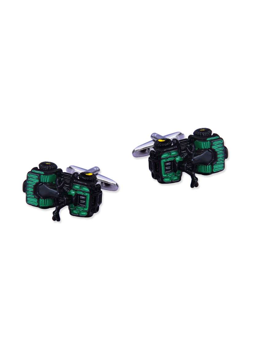 green color, metal alloy cufflink