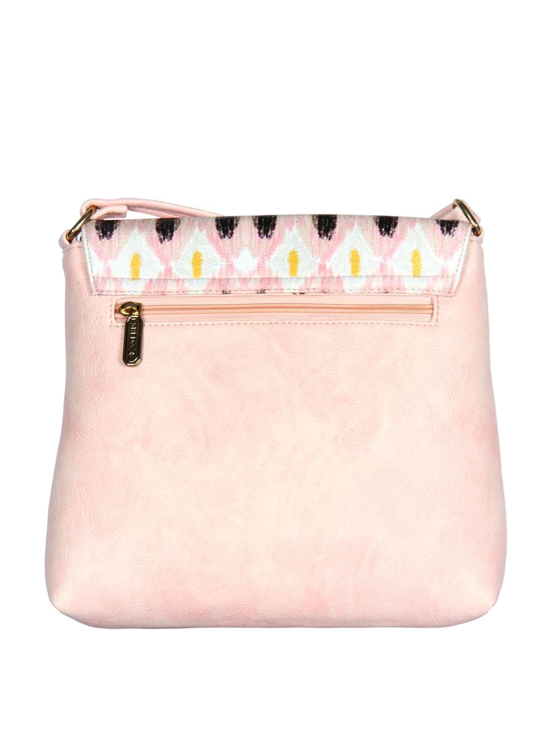 pink synthetic leather sling bag - 12086443 - Standard Image - 1
