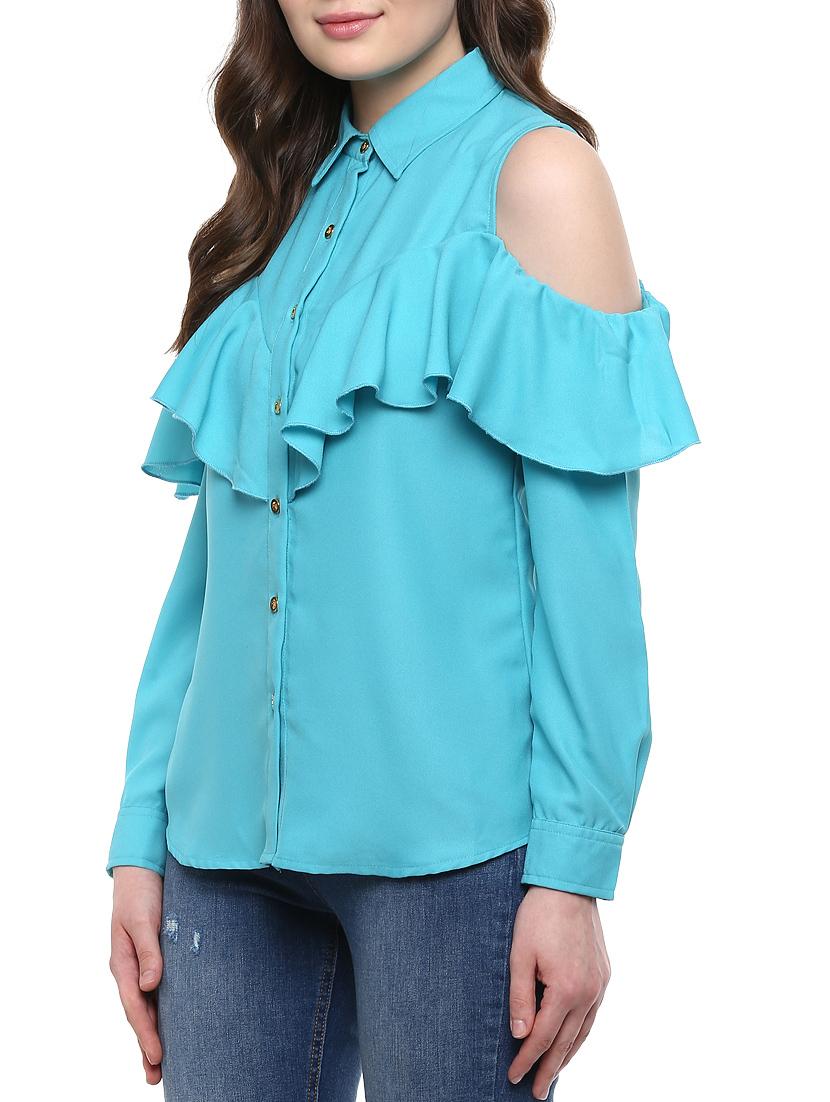 light blue georgette shirt - 12089852 - Standard Image - 1