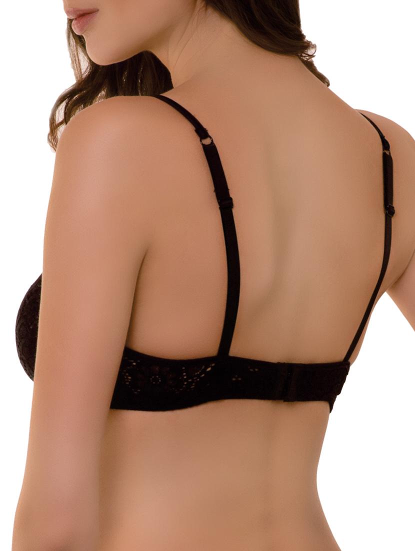 floral laced plunge bra - 12096128 -  Standard Image - 1