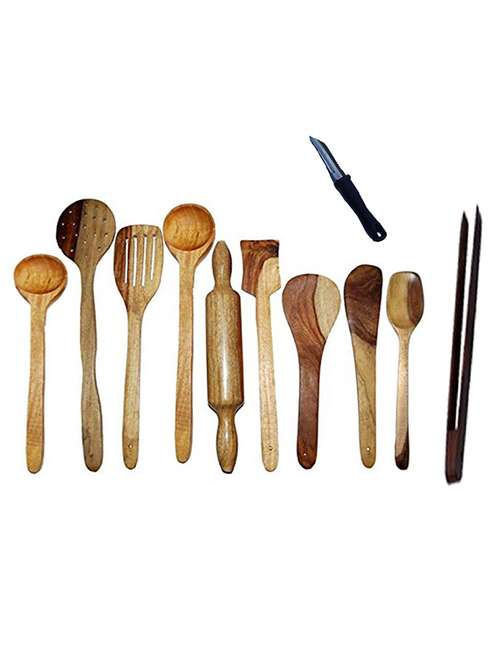 desi karigar wooden kitchen tool set - 12096701 -  Standard Image - 0