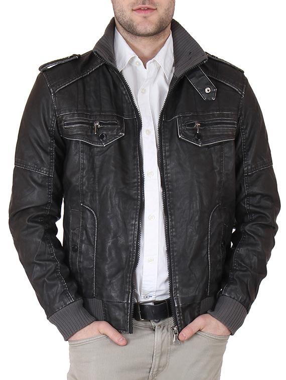 black faux leather top - 12103387 - Standard Image - 1