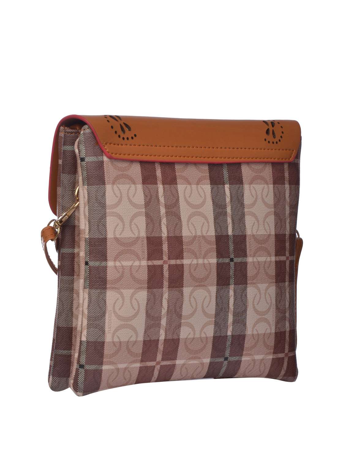 multi leatherette cutwork sling bag - 12106749 -  Standard Image - 1