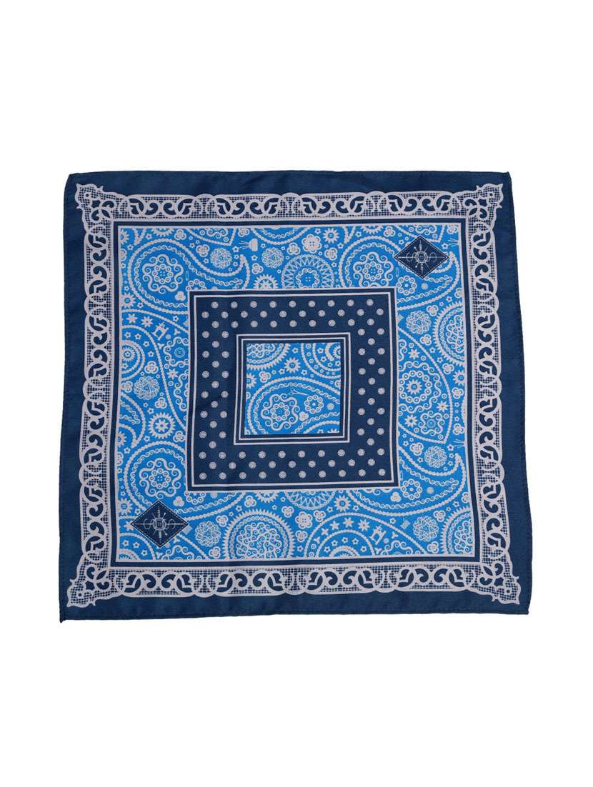 blue micro fiber pocketsquare - 12114803 -  Standard Image - 1