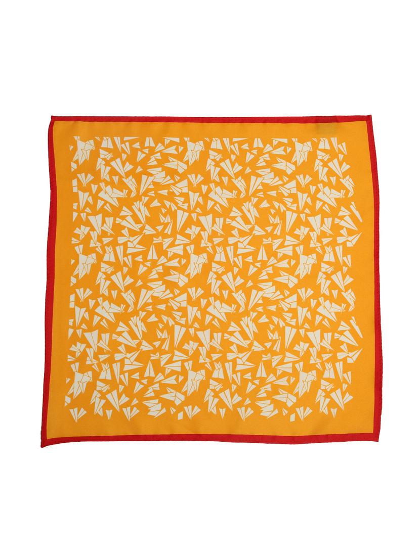 yellow micro fiber pocketsquare - 12114833 - Standard Image - 1