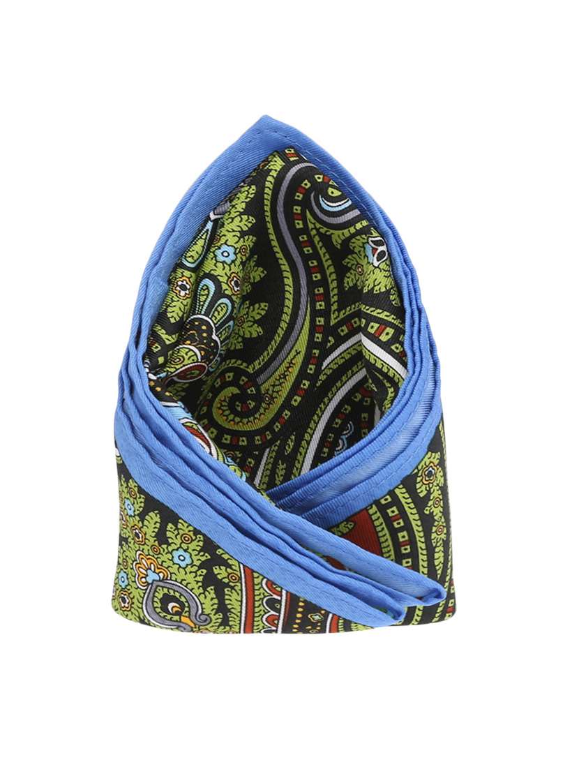 green micro fiber pocketsquare