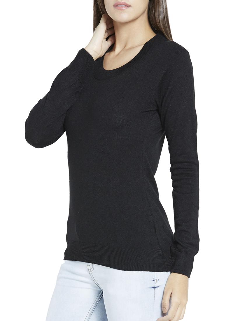 black acrylic pullover - 12128518 - Standard Image - 1