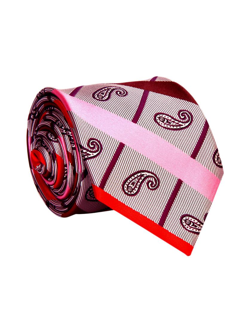 red pink color, microfiber neck tie - 12140071 - Zoom Image - 0