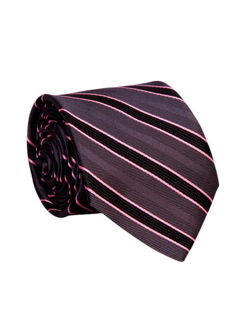 grey color, microfiber neck tie - 12140090 -  Standard Image - 0