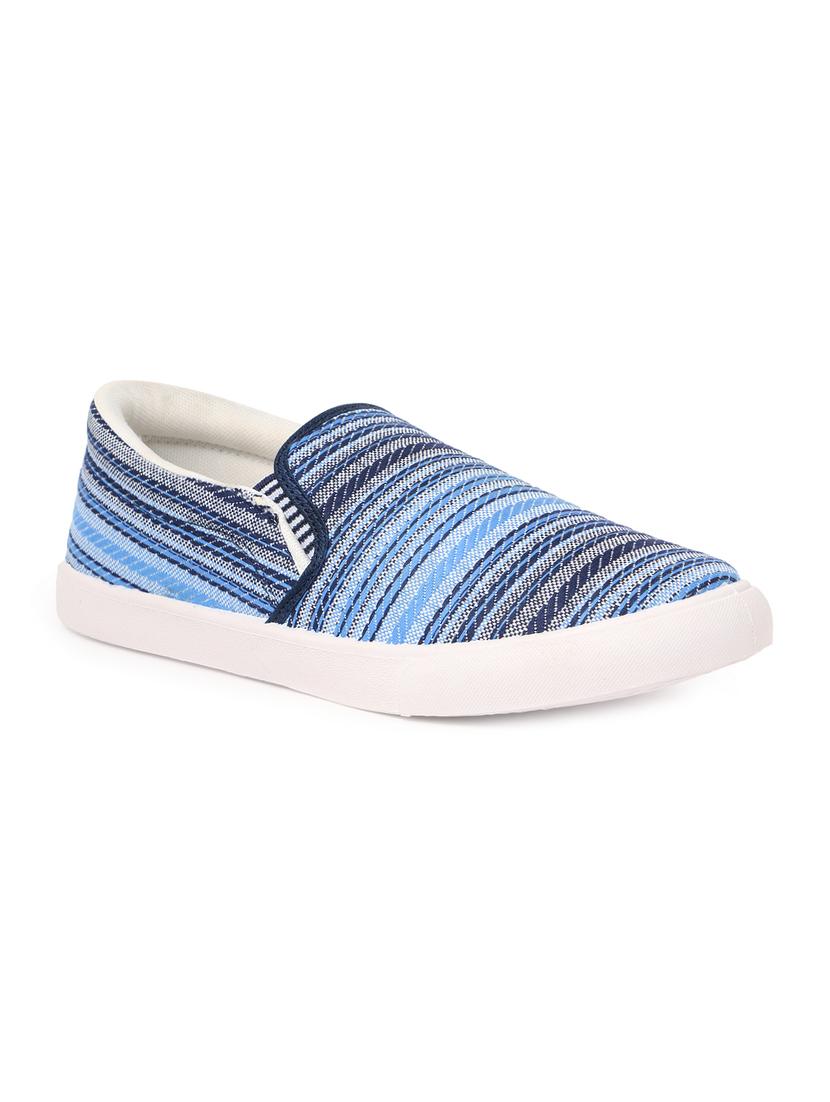blue Fabric casual slipon