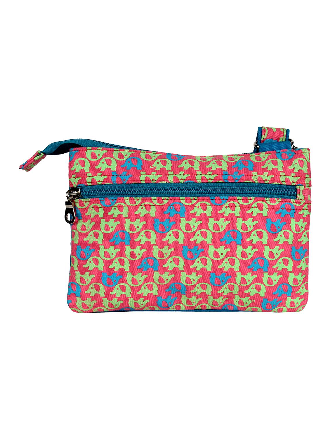 multi printed canvas sling bag - 12155970 - Standard Image - 1