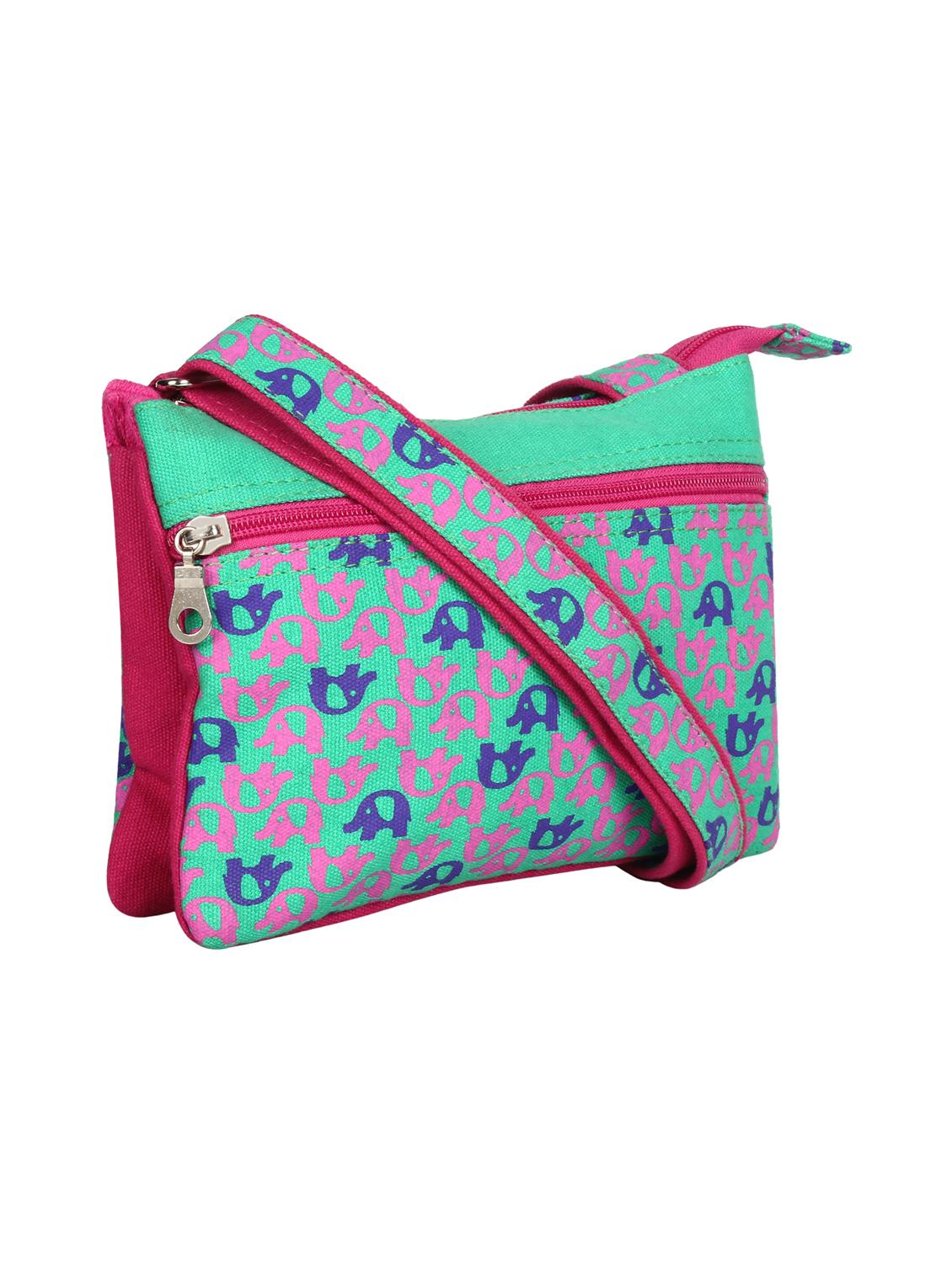 multi printed canvas sling bag - 12155972 -  Standard Image - 4